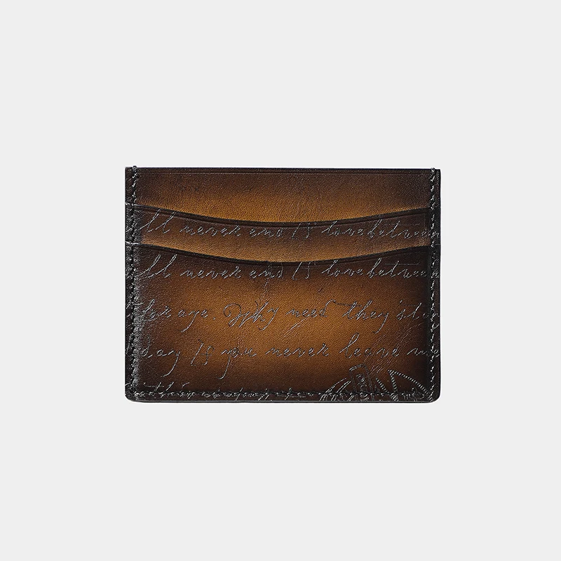 DIMY 2026 genuine pickup bag men's thin top layer cowhide women's mini card holder ID card bank credit card business card holder