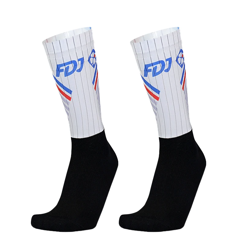 Chaussettes coordonnantes sans couture Aero Bike Team Pro, chaussettes de course en plein air, chaussettes de cyclisme sur route