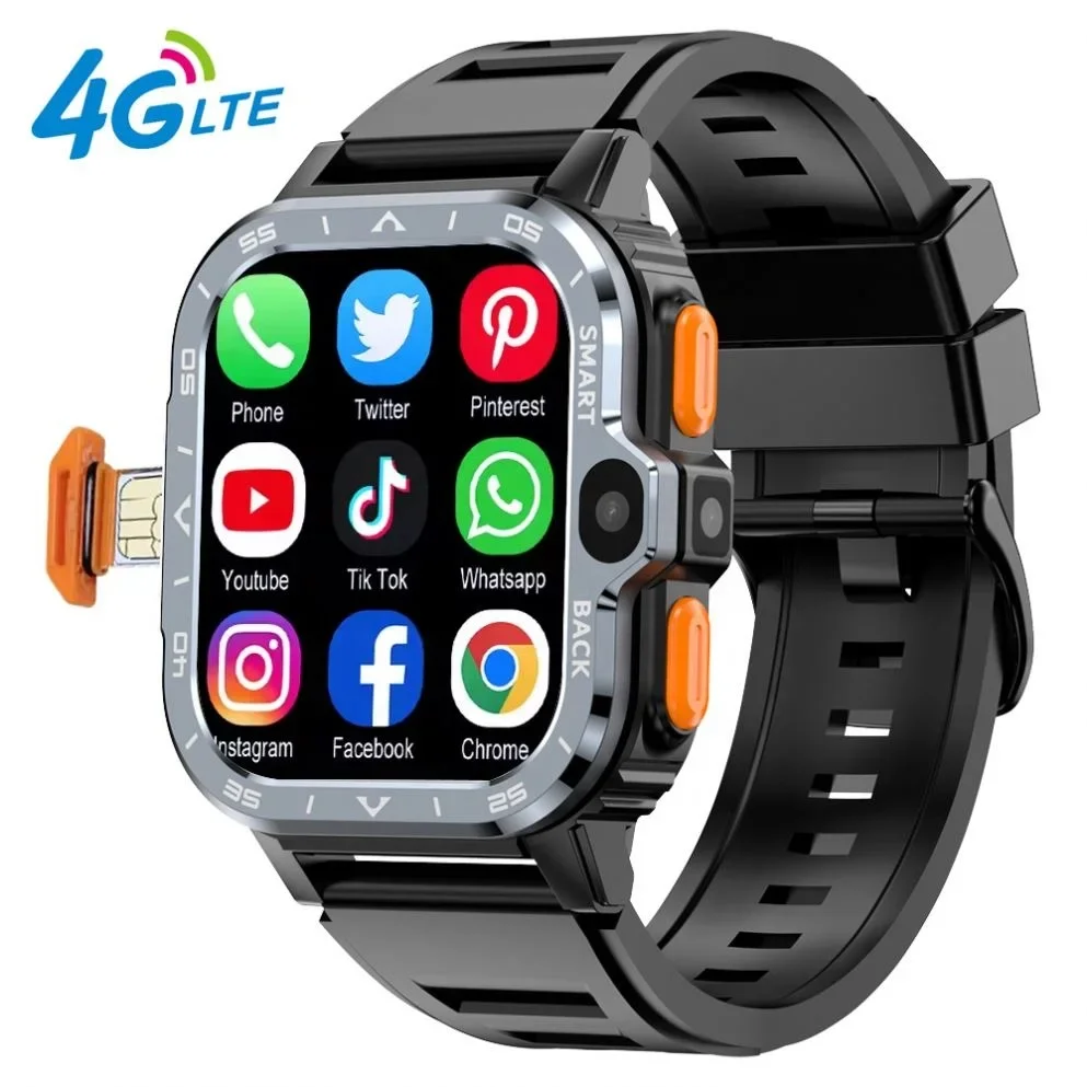 2024 New 4G Sim Card Android Phone Call Smart Watch Manufacturer 2.03 inch Camera Smartwatch WATCH ULTRA2 For Men Women