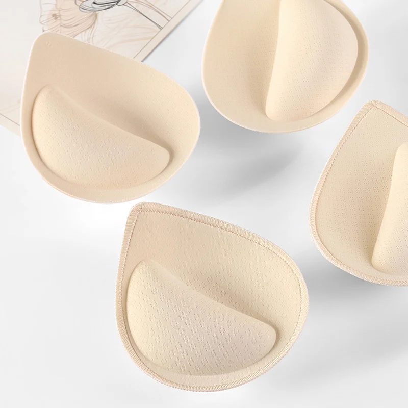 3D Thicken Push Up Bra Pads Inserts Women Underwear Breast Lift Breathable Sponge Padded Bra Pad Lining Swimsuit Bra Insert