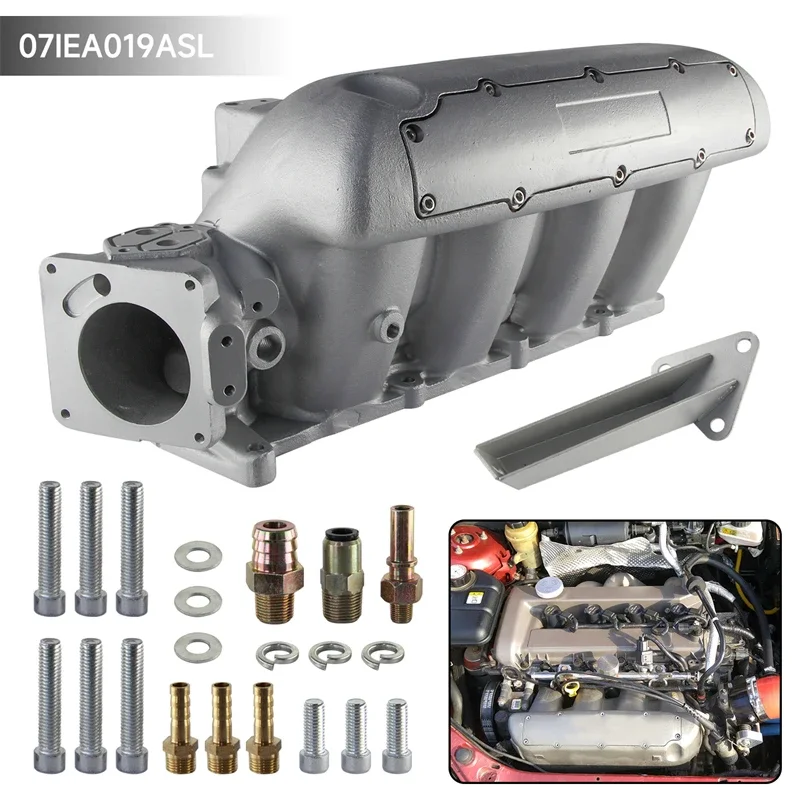 Silver High Flow Aluminum Cast Intake Manifold For Mazda 3 MZR 2.0L/2.3L Turbo Engine 2004-2008/2003-2011 Performance