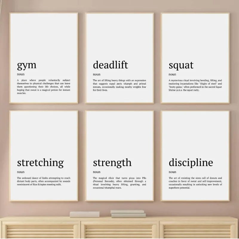 Gym Wall Art Set Of…