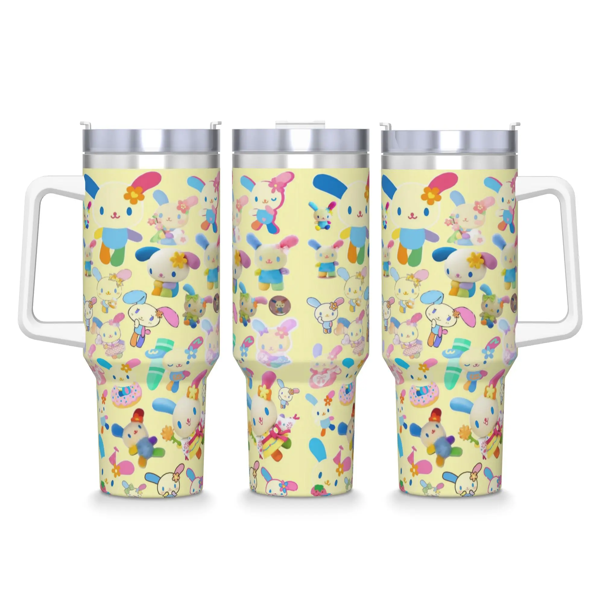 

Kawaii Usahana Cartoon Tumbler Hot Drinks Water Bottle Insulated Stainless Steel Thermal Cups Custom Camping Mugs Cup