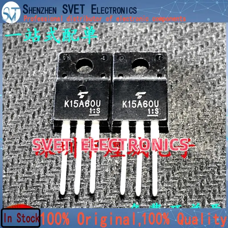 10PCS-50PCS  K15A60U TK15A60U  TO-220F 600V 15A   Original In Stock Fast shipping