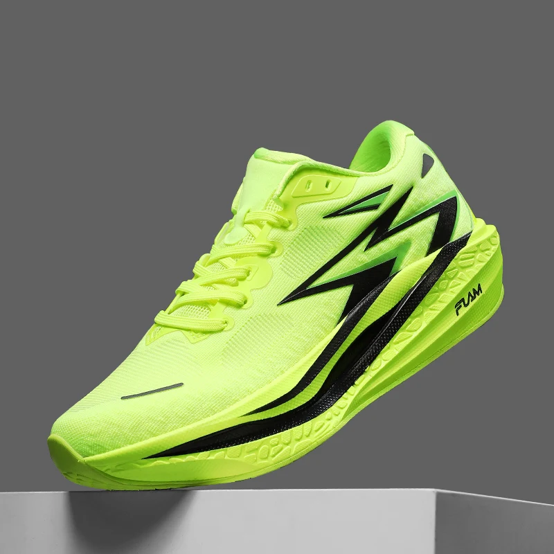 

2025 New Running Shoes For Men Women Professional Carbon Plate Sports Shoe Couples Thick Bottom Walking Jogging Shoes Unisex