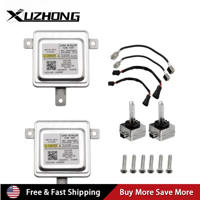 

W003T22071 W003T21971 2 шт. HID ксеноновый балласт и лампа D3S модуль управления фарами для Volkswagen Touareg SC-1054 2011-2015 гг.