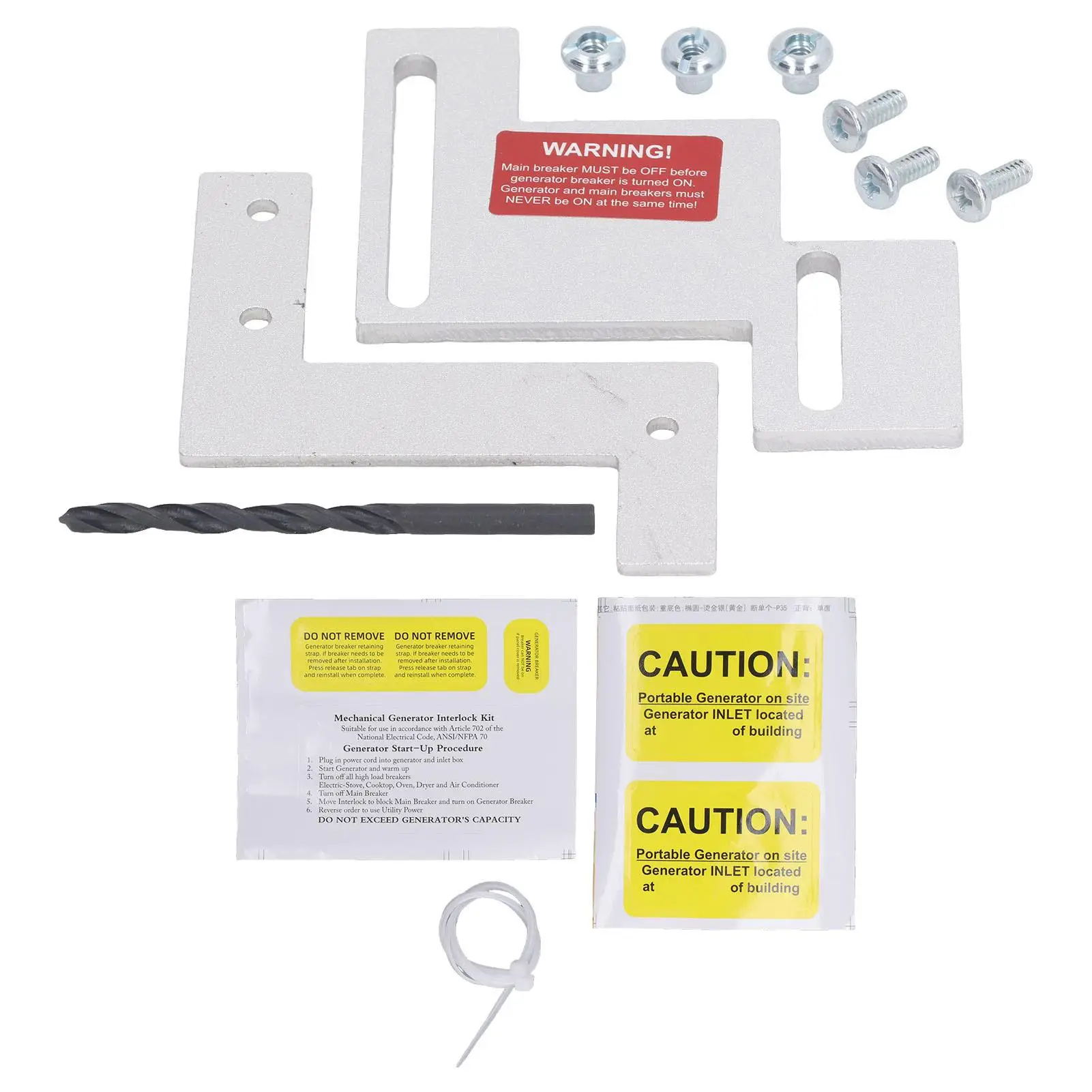 for br CH Series Generator Interlock Kit - Easy Install, Durable & Safe Connection, Perfect Fit for Your Generator