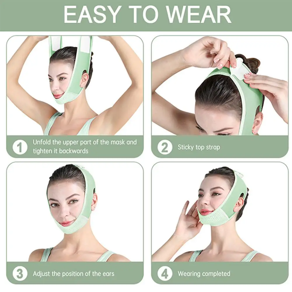 Chin Strap For Sleeping Face Slimmer Lift Mask Bandage Adjustable Chin Strap V-face Reduce Edema Jawline Shaper Face Lifting Mas