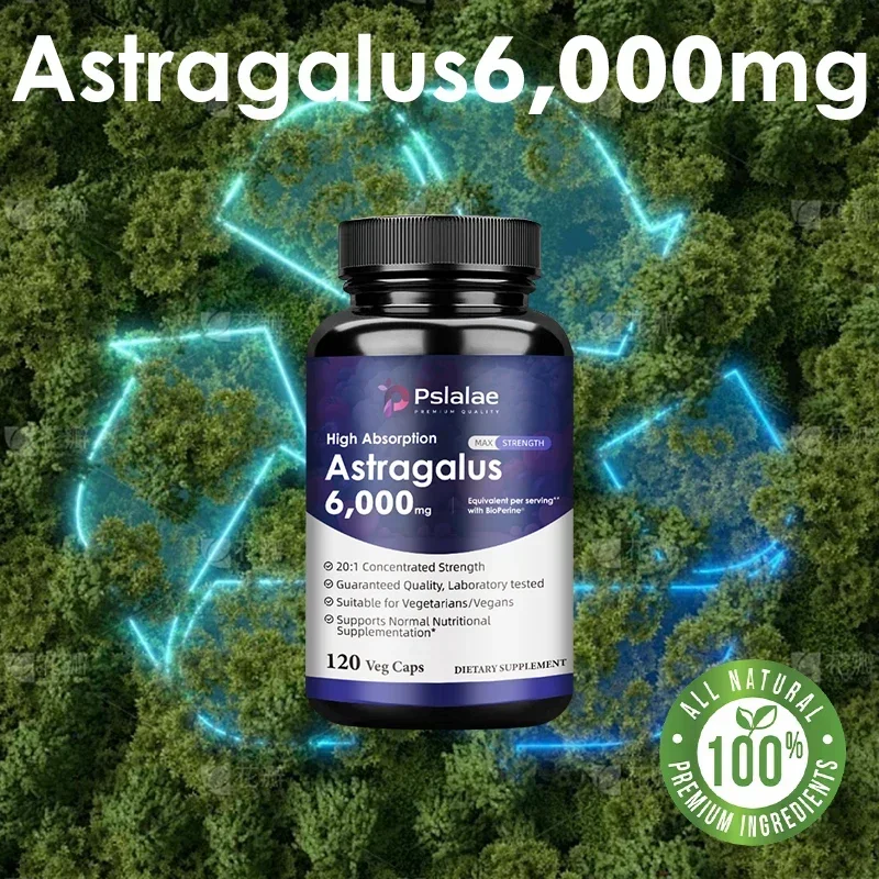 

Astragalus 6000 Mg - Enhance Immunity, Reduce Wrinkles, Relieve Fatigue Supplement