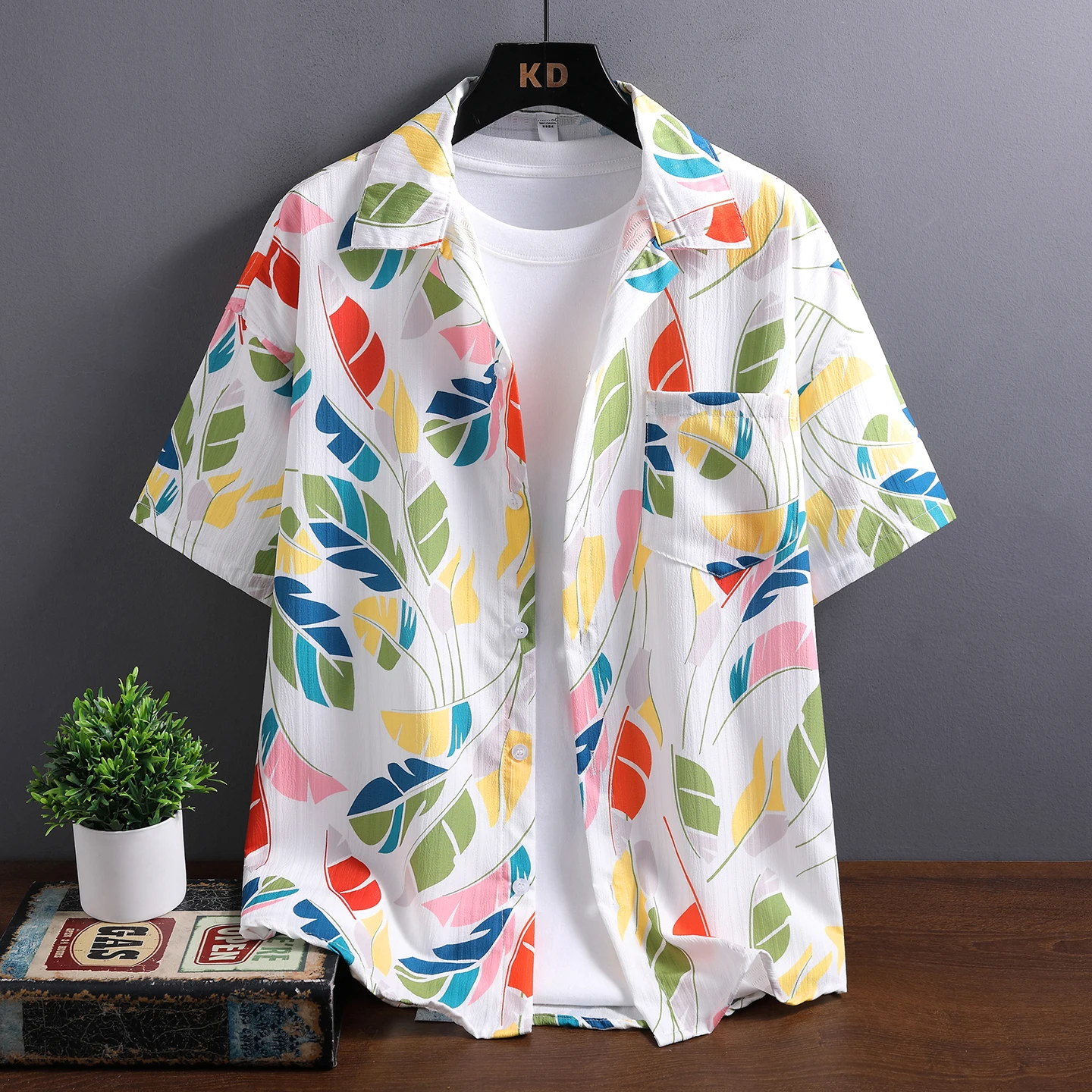 2026 Summer Men's Fashion Casual Floral Shirt