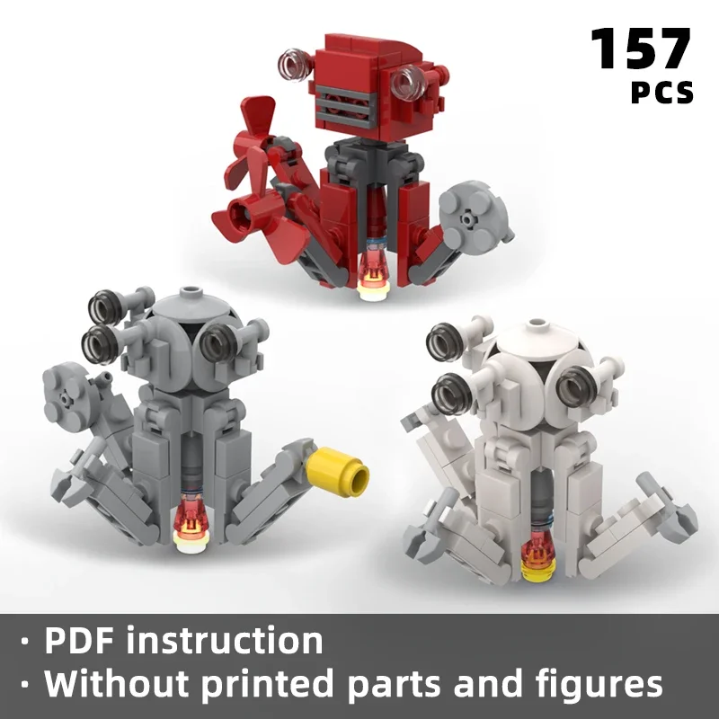 

radiation series robot bricks for radiation fans gift bricks moc game robot nuclear war survival game gift blocks