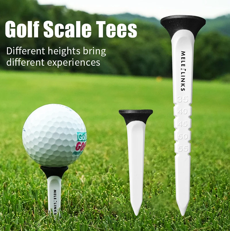 12pcs/box Golf Scale Tees Durable Plastic Golf Tees Designed to Enhance Golf Shot Distance And Tested to Reduce Ball Spin