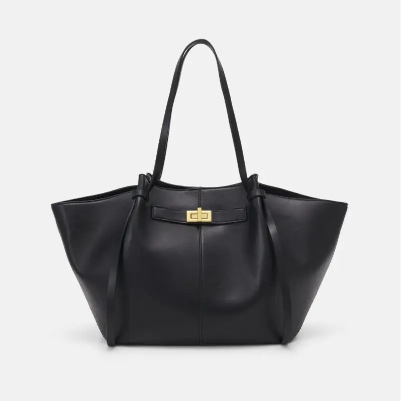 Женская сумка через плечо в форме летучей мыши, большая вместительная сумка-трапеция, европейский и американский стиль, модная сумка с металлическим замком и крыльями, пригородная сумка