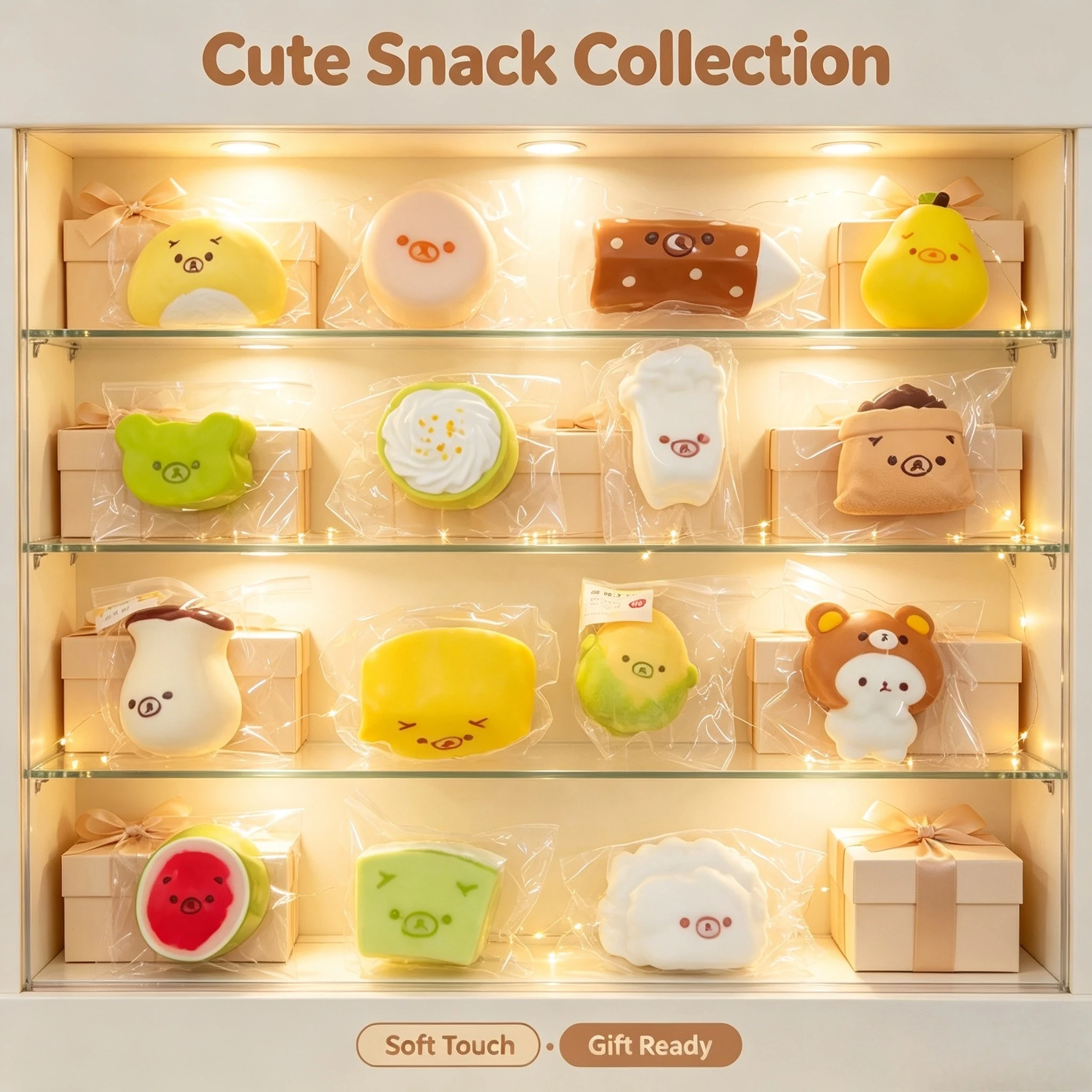 Creative Rilakkuma Themed Squishy Toys Slow Rising Soft Squeeze Decompression Kawaii Collectible Desktop Decor Gift