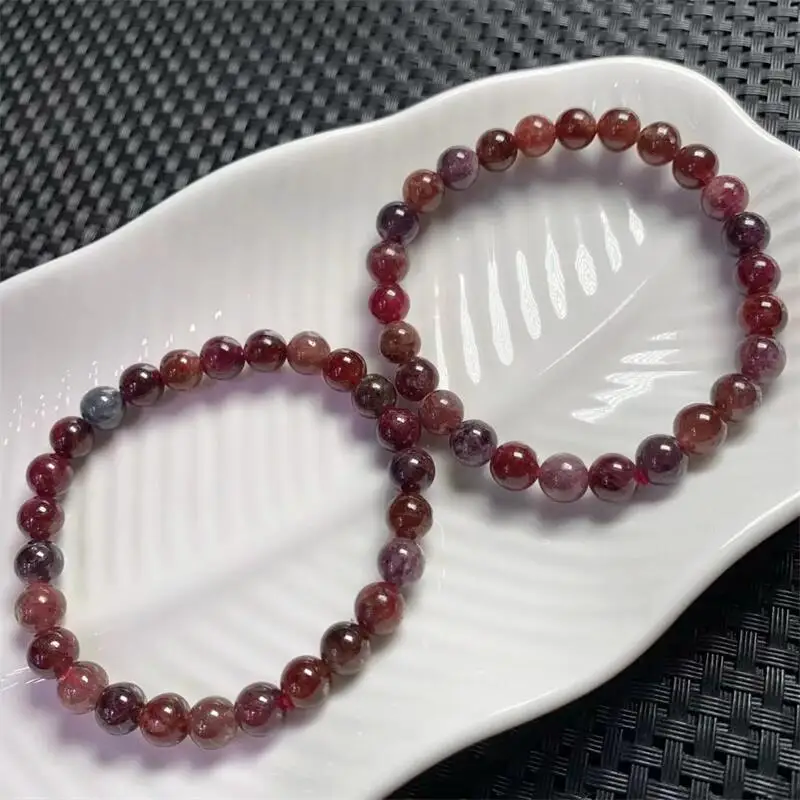 7MM Natural Colored Spinel Bracelet Reiki Healing Fengshui Stone Fashion Jewelry For Women Holiday Gift 1PCS