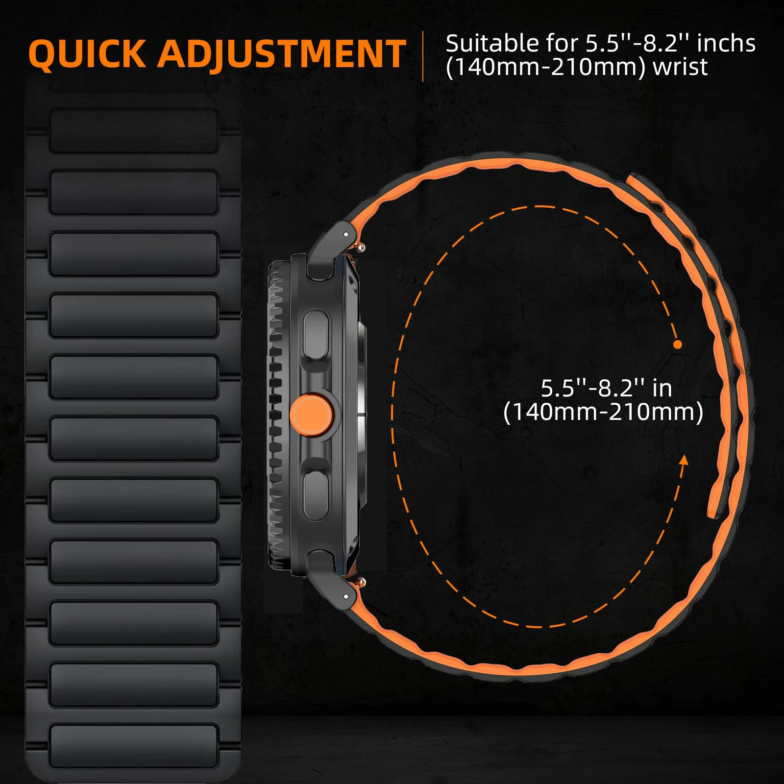삼성 갤럭시 워치 8 40mm 44mm 8 클래식 46mm 실리콘 스포츠 팔찌 코레아 갤럭시 워치 8 손목 스트랩 마그네틱 루프 밴드
