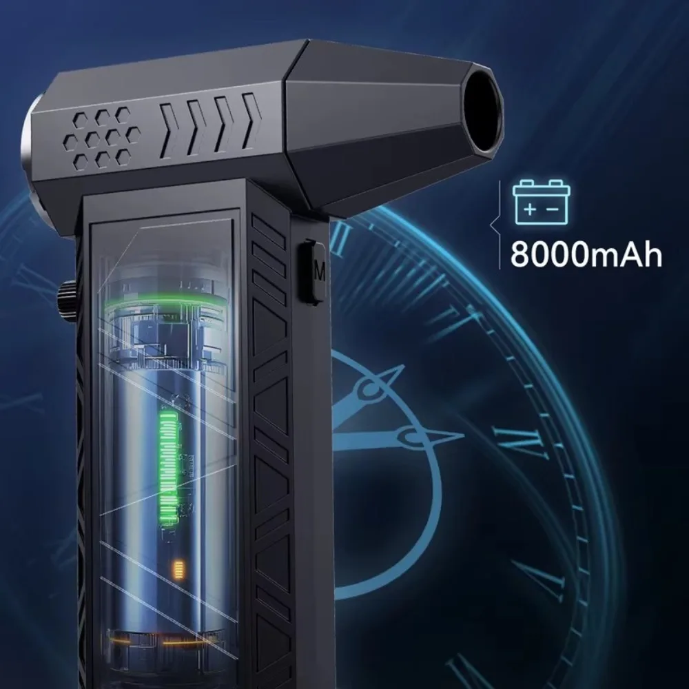 

High Quality 300000RPM Turbo Fan Type-C Charging Adjustable Speeds Violent Fan Strong Winds 58m/s Brushless Air Blower