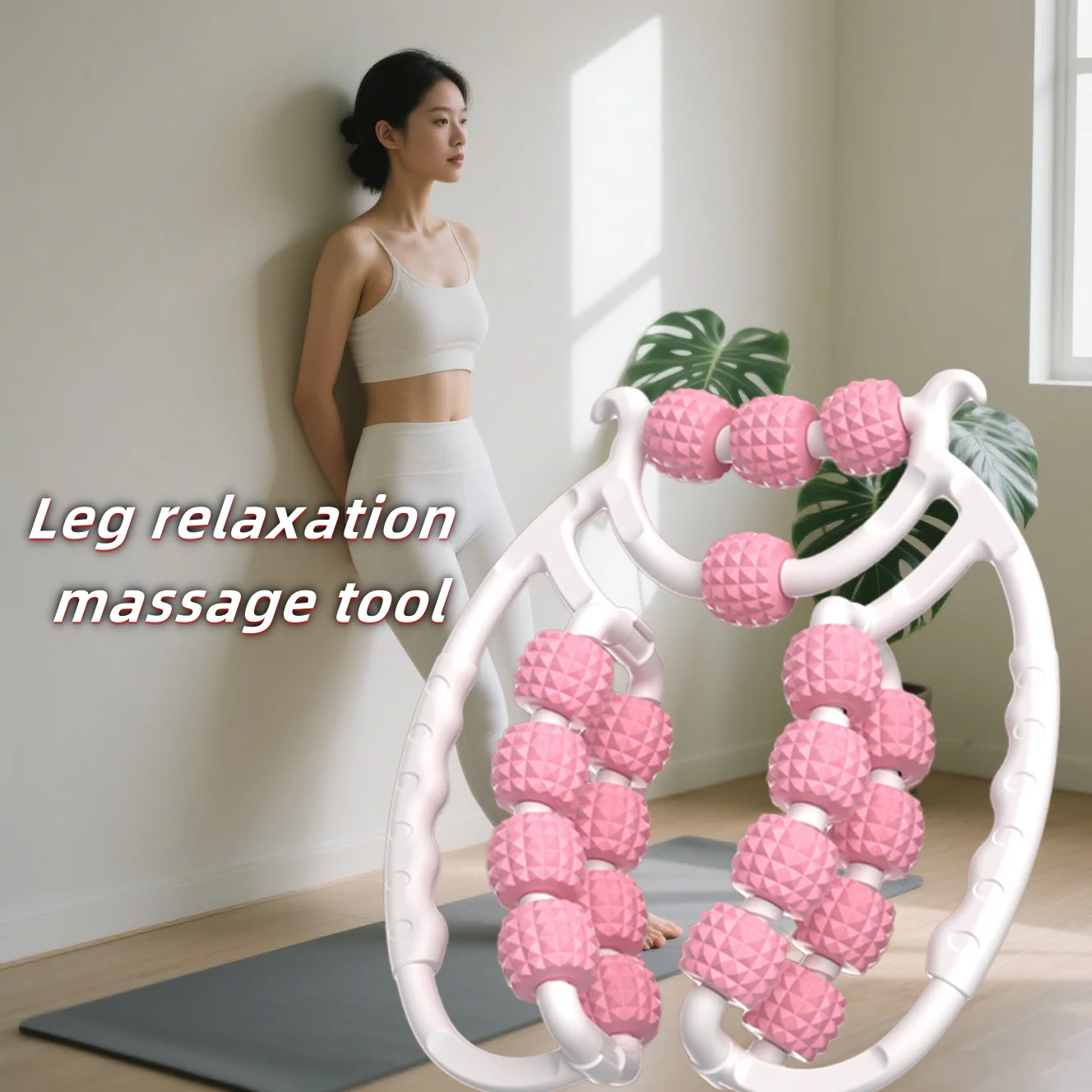 

Off-season clearance product ring leg massager calf slimming muscle relaxation kneading roller home fitness equipment