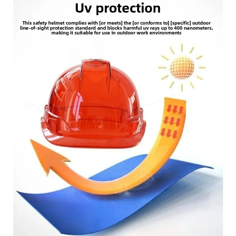 قبعة صلبة آمنة شفافة مطبوعة حسب الطلب خوذة بناء مضادة للصدمات ركوب الدراجة الكهربائية OSHA ANSI رؤية معتمدة