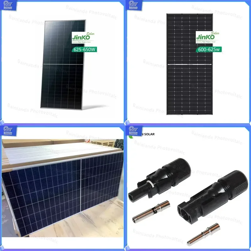Jinkehu Neo 625W 630W 635W 640W N Type Bifacial Solar Panel High Efficiency Monocrystalline PV Module for Residential