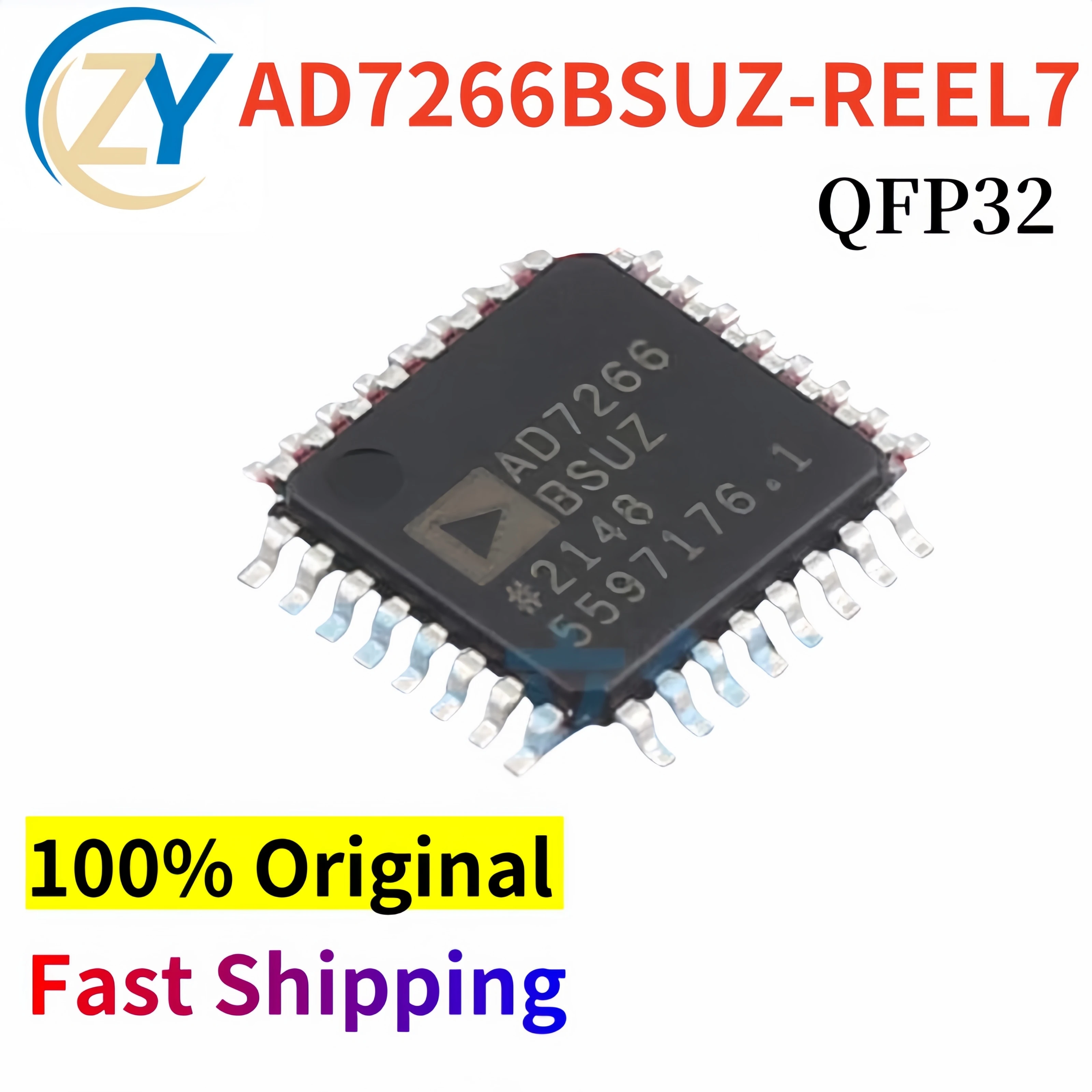 100% Original AD7266 AD7266BSUZ-REEL7 Converters AD7266BSUZ  TQFP-32 6Channels New & In Stock