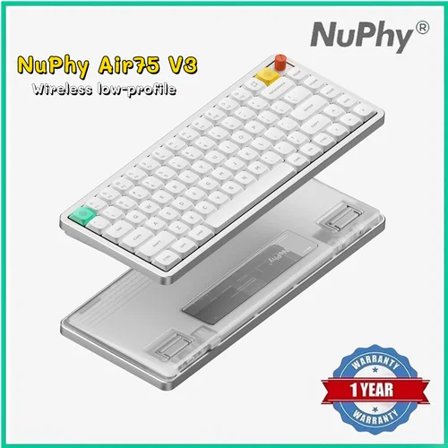 Nuphy ®   Teclado mecánico inalámbrico de perfil bajo Nuphy Air75 V3