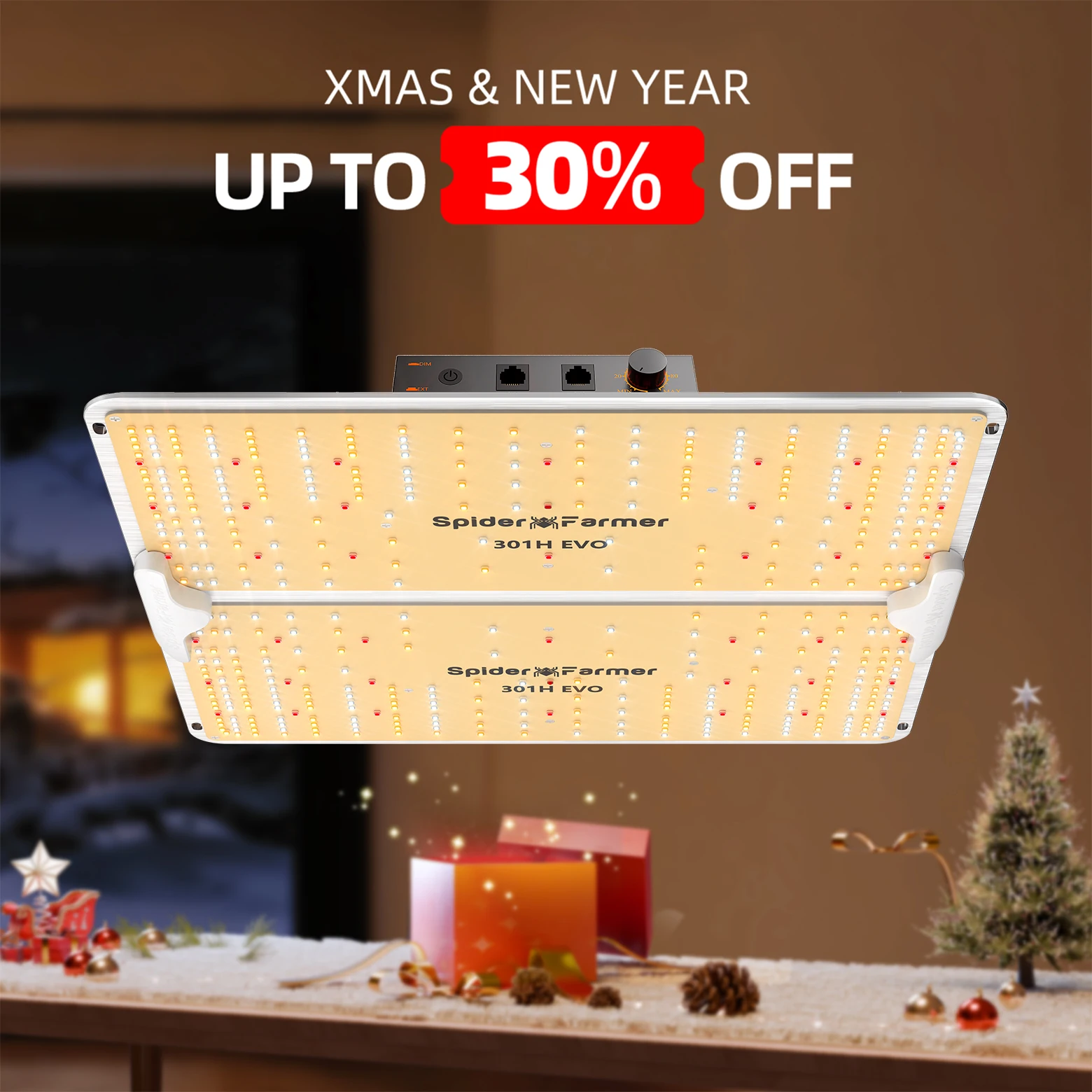 Spider Farmer SF2000Pro EVO LED Grow Light Dimmable Light Board for Plants Grow Tent Kits, Smart GGS Compatible