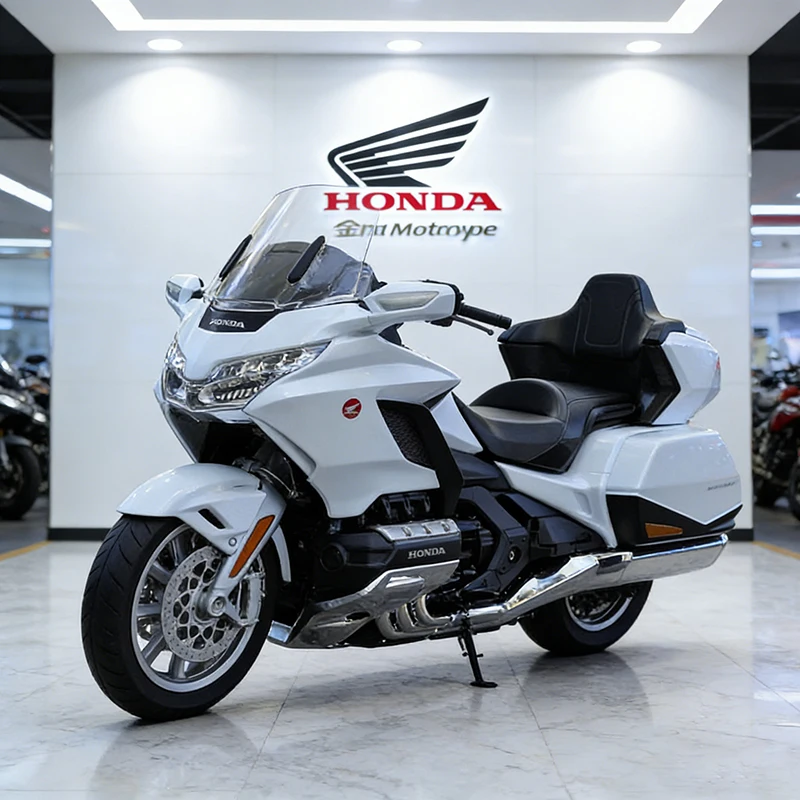 Wysokiej 1:12 skali Honda złote skrzydło Model motocykla ze stopu dekoracje na prezenty kolekcja zabawek dla chłopców