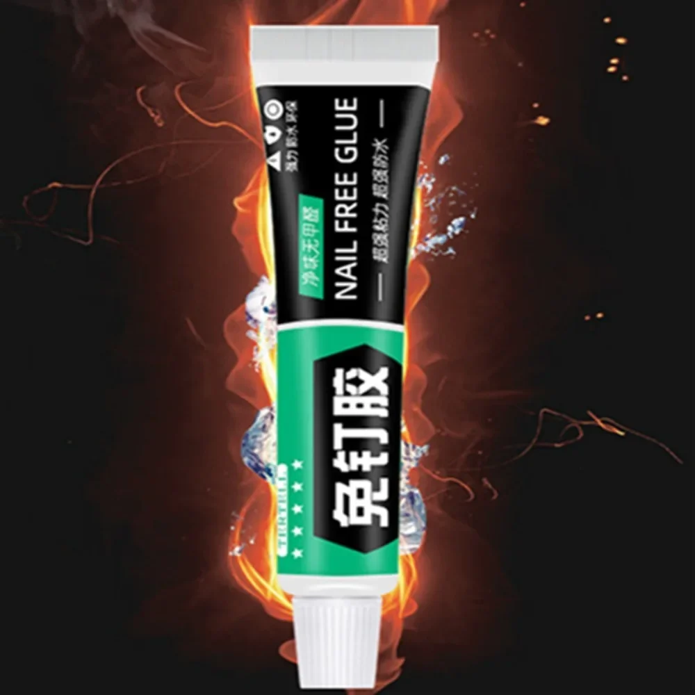 

All-Purpose Glue Quick Drying Waterproof Extra Strong Sealant Powerful Nail Free Adhesive Fix for Plastic Glass Metal Ceramic