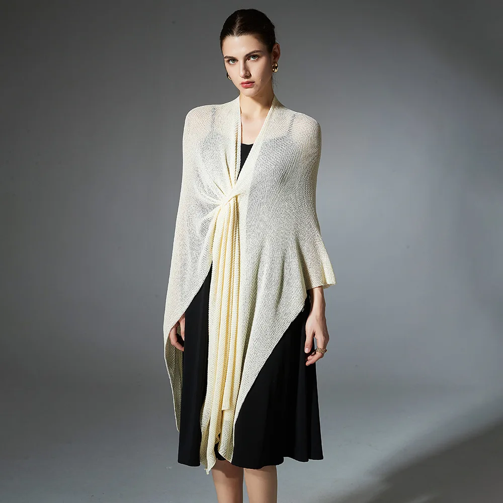 Premium Anti-Ball Sweater 2026 New Spring Summer Thin Knitted Pure Color Shawl Outerwear Warm Stylish Casual Pants for Women