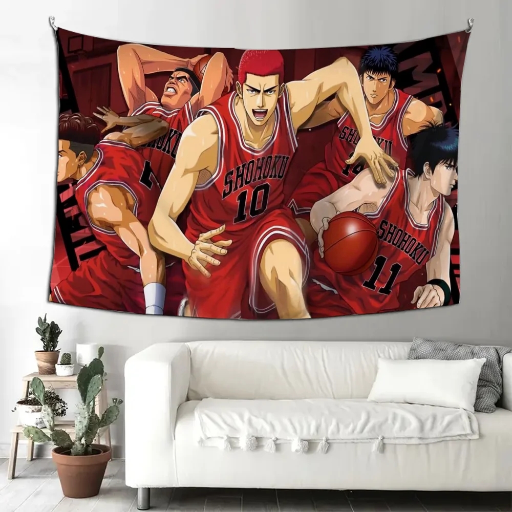 

Anime SLAM D-DUNK S-Sakuragi Tapestry Decoration party Background Hanging Cloth Bedroom Tapestry Room Decor Aesthetic