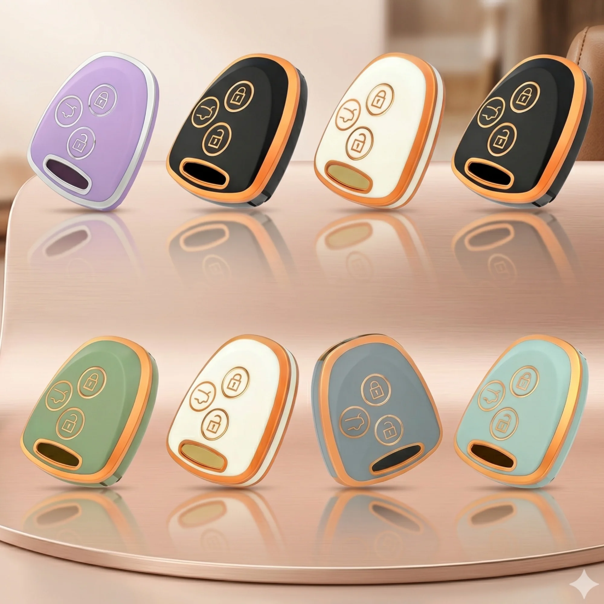 3 Buttons Car Key Bag Suitable for Toyota Veloz/Avanza Car Key Cover Key Protective Fob Shell, Available for Spot Wholesale