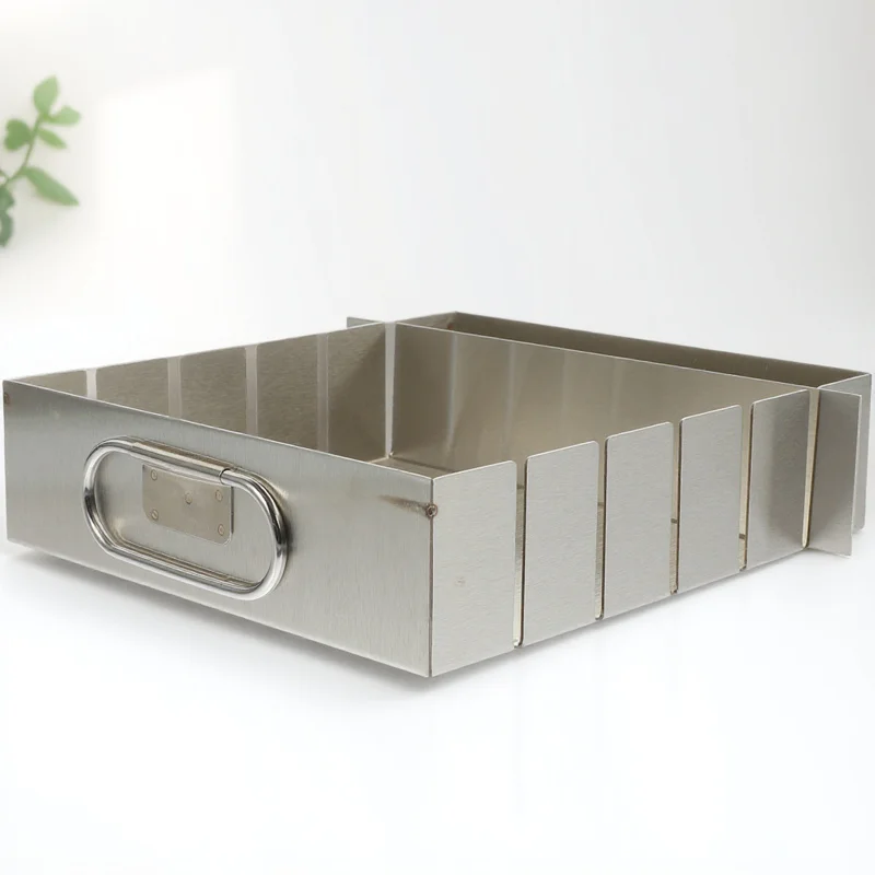 

1 Set Nougat Mold Stainless Steel Baking Tray Nonstick Smooth Surface Nougat Cutting Pan For Cake Pastry Gelatin Candy Making