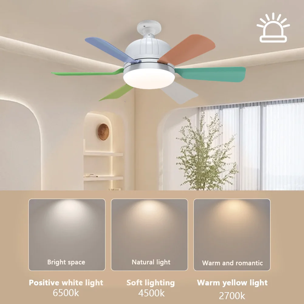 

Socket Fan Light with Remote E27 Ceiling Lamp with 6 Blades Low Noise Socket Ceiling Fan Light Bulb Fan for Living Room Bedroom