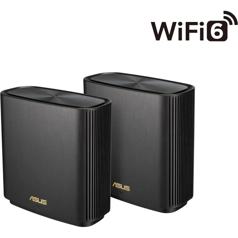 ZenWiFi XT9 AX7800 Tri-Band WiFi6 Mesh WiFiSystem (2Pack), 802.11ax, up to 5700 sq ft & 6  Rooms, AiMesh, Lifetime Free