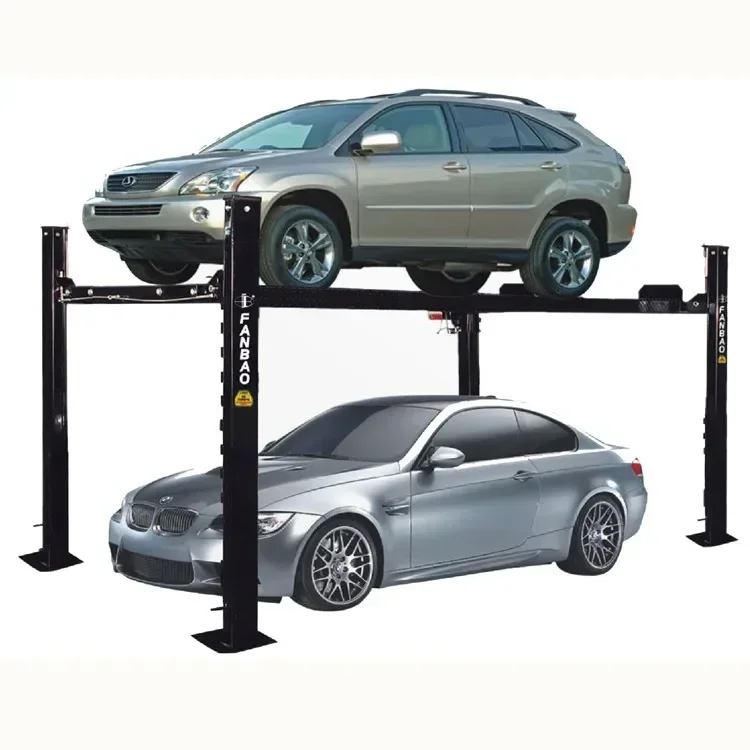 Car Mobile, Parking Lift, Four-column Two-layer, Load 4T, Electro-hydraulic, 110/220/380v, CE Certified, Can Be Customized