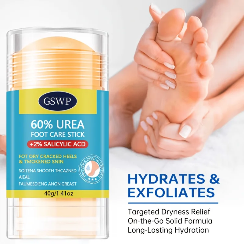 GSWP 60% Urea Foot Care Stick, Containing 2% Salicylic Acid, Is Designed for Dry, Cracked Feet. It Soothes Dry. 40g/80g view 2