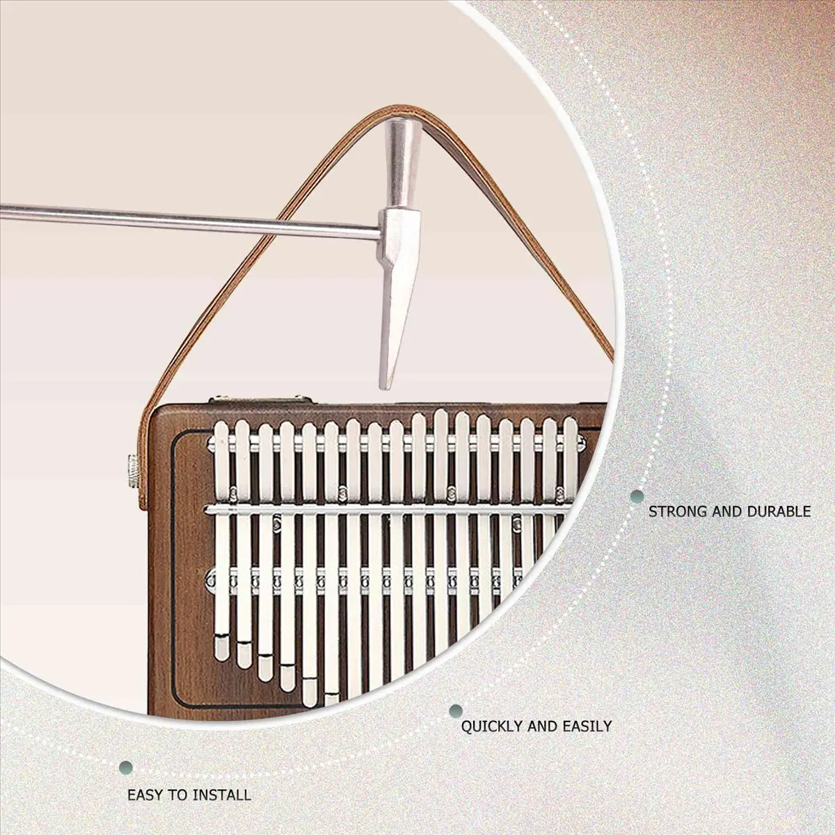 Y593A HOT  17 Keys Kalimba Thumb Finger Piano DIY Keys+Bridge+Tuning Hammer Kit Musical Instrument Part Accessories