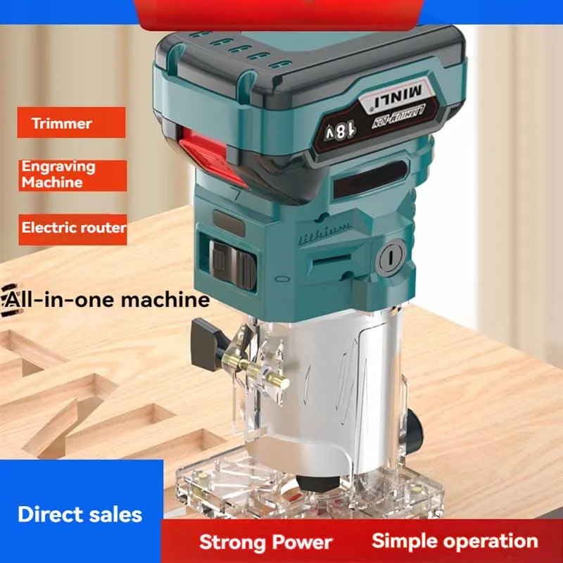 Trimmer 18v Rated Electric Router frequency Carpenter Tools wood cutting machine 50HZ Engraving Slotting edge Machine tool