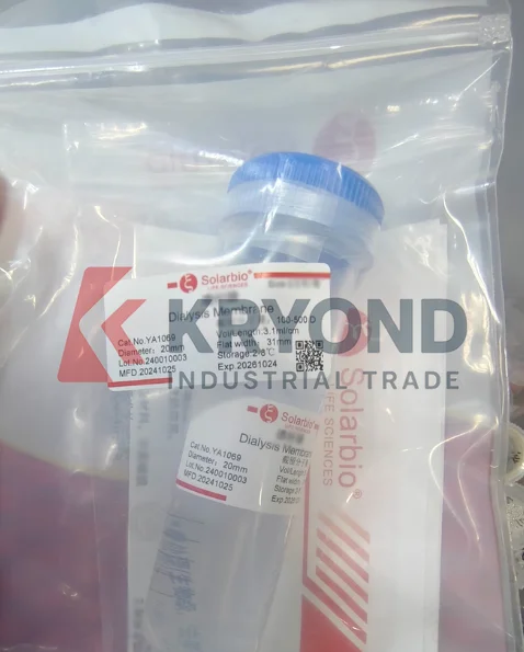 Solarbio YA1069 Ready to use Dialysis Bag MWCO 100-500 Lab Consumables Original Product