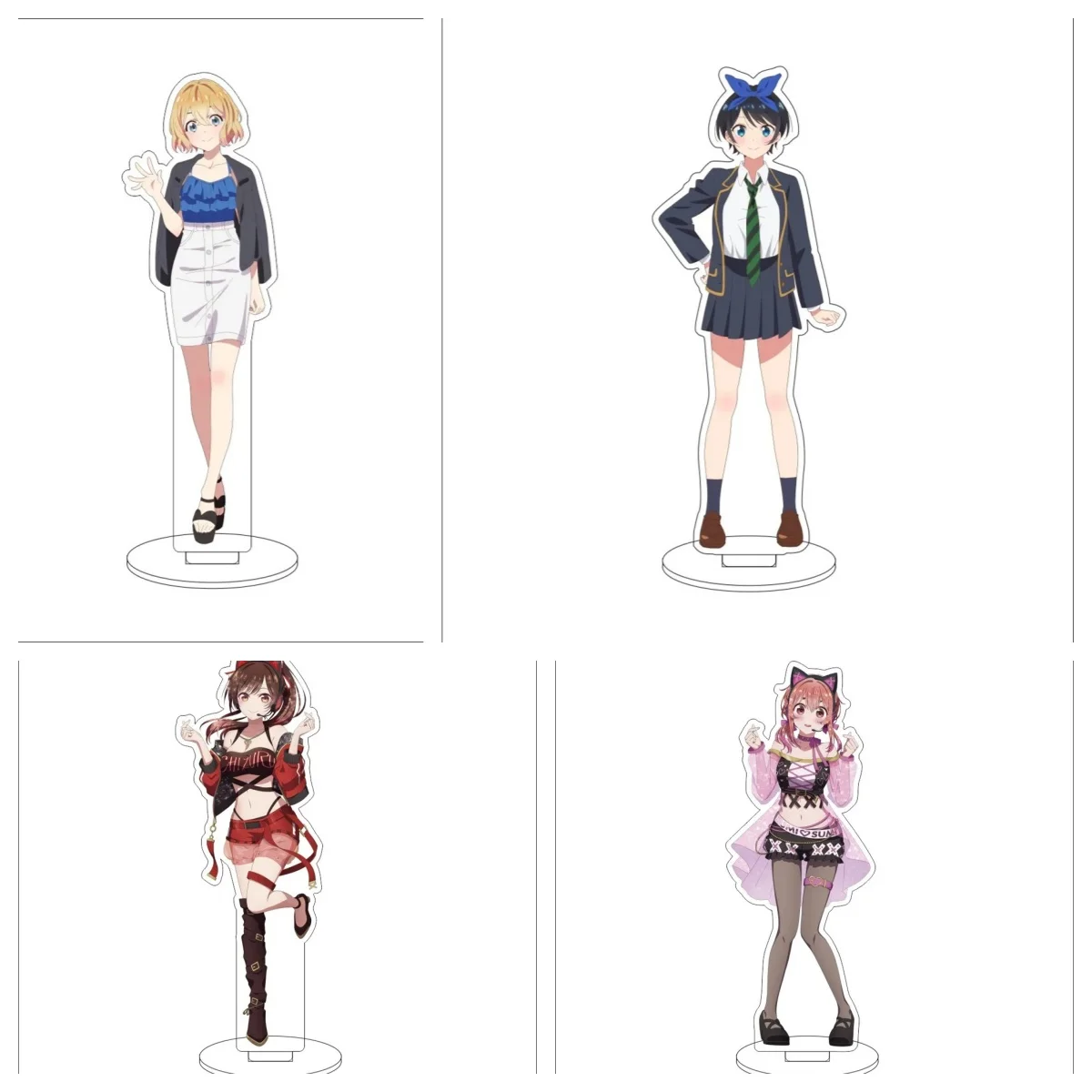 

Anime Rent A Girlfriend Acrylic Stand Ornaments Kanaoya Rin Yamada Anna Kyotarou Ichikawa Figure Stand Christmas Gifts