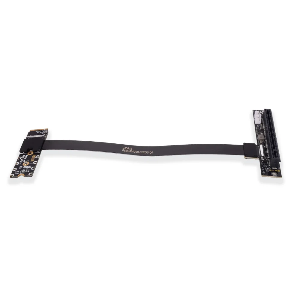 ADT-Link M.2 NVMe to PCIe 5.0 X16 Gen 5 Riser Adapter Cable FFC Flexible Board M2 NGFF Jumper for PCI Express Expansion Egpu