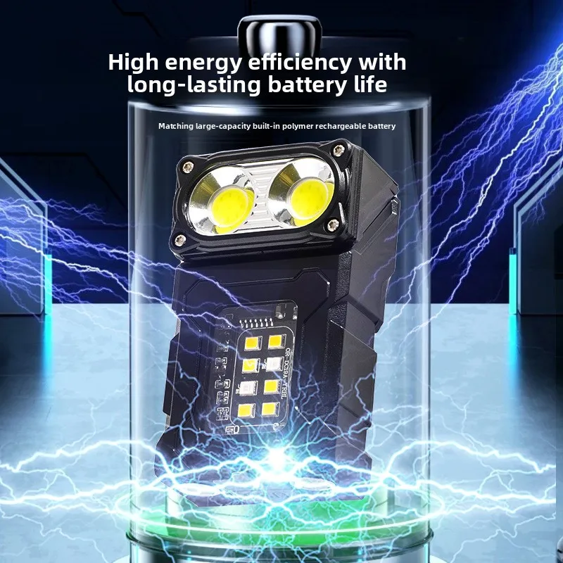 

Waterproof Rechargeable Magnetic Work Light - Multifunctional High-Efficiency Portable Outdoor Flashlight