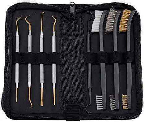 Präzision Reinigung Kit Edelstahl Oder Messing Gunsmith Armorer Set Gewehr Reinigung Picks Doppel-Ende Pinsel Jagd Zubehör – Detail 1