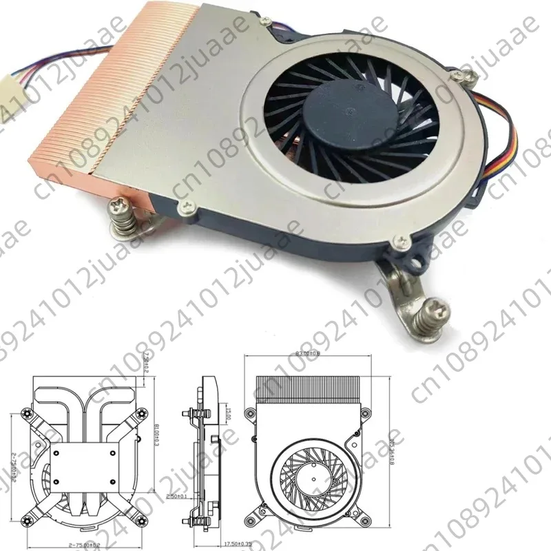 All-in-One Machine Ice Thin 18mm Copper Sole Two Heat Pipe Mute Temperature Control Side Blowing 1200 115x Series CPU Radiator
