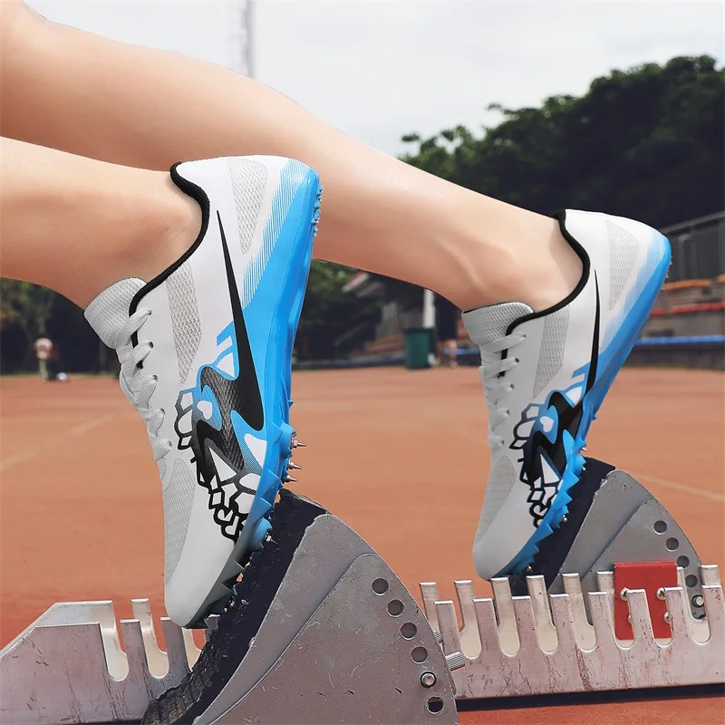 

New Sprint Track Shoes Men's Women's Outdoor Sports Athletic Spike Shoes Suitable for Running Training Athletic Shoes