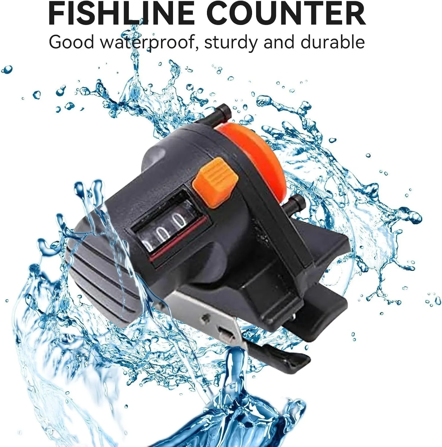 Fishing Line Counter, 0-999 Meters Digital Display Fishing Line Depth Spooling & Trolling Fish Finderdepth Gauge for Fishing
