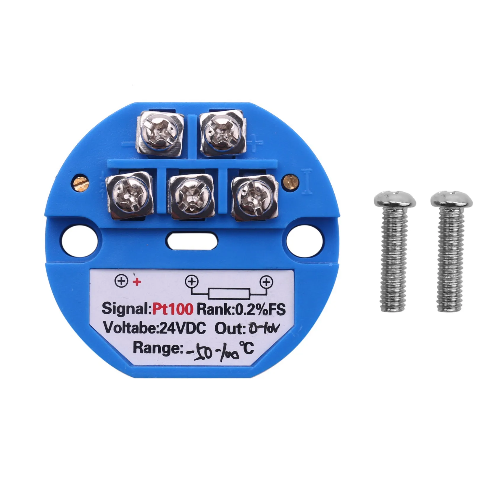 Trasmettitore di temperatura ABRW-10X RTD PT100 DC24V meno 50 - 100 gradi Uscita 0-10 V