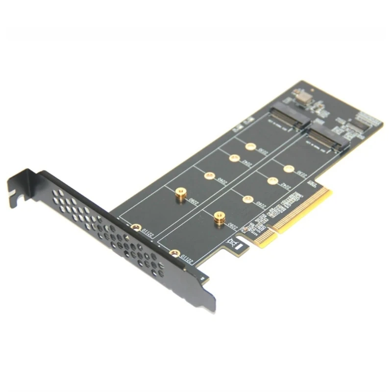 U75B PCIe version X16 NVMe METER.2 Extension Card Highlighting Gold Veneered Connection For Improved Durability