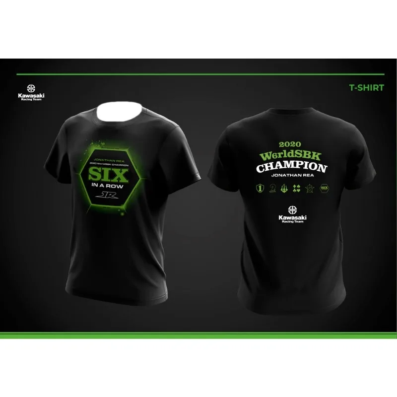 

Kawasaki Motorcycle Racing Team Champion T-shirt for Men and Women Outdoor Sports Leisure Cycling Adult Fashion 3D Printing